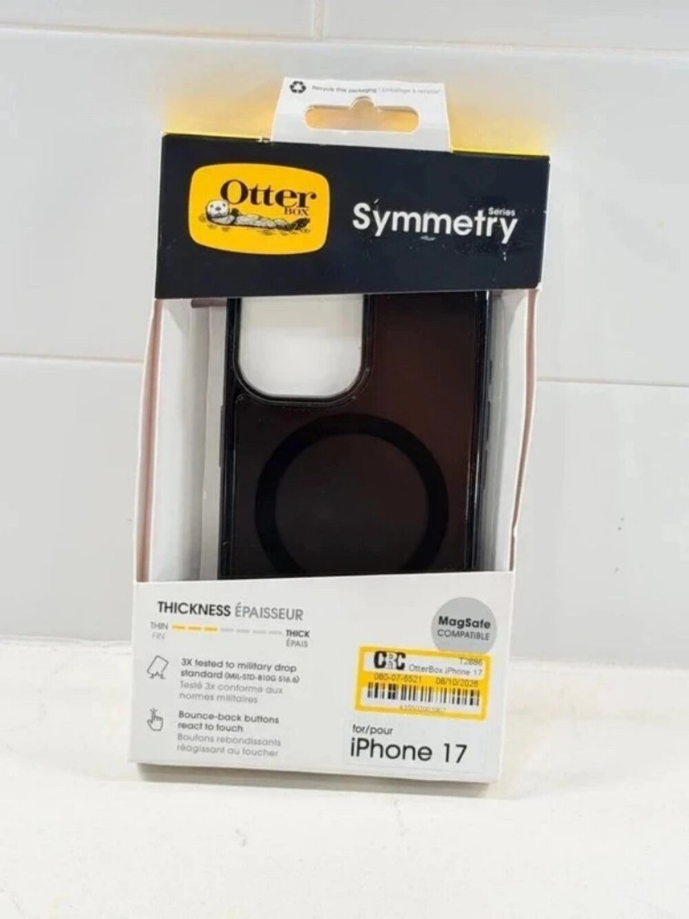OtterBox Symmetry MagSafe iPhone 17 Black Case New in Box